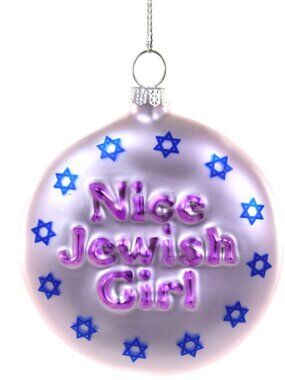 Nice Jewish Girl Ornament
